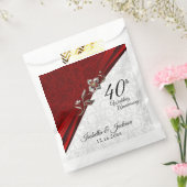 40e, 52e of 80e Ruby Floral Jubileum Favor B Bedankzakje (Gezegeld)