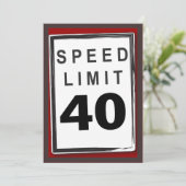 40e aantekeningen voor snelheidsbeperking bij geb kaart (Staand voorkant)