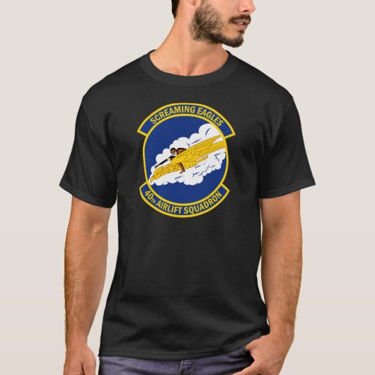 40e Airlift Squadron - Screaming Eagles T-shirt (Voorkant)