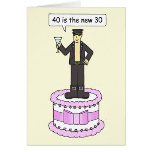 40e Birthday Cartoon Humor voor hem