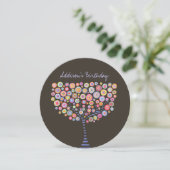 40e Birthday Circle Tree (Aansporing voor schilder Kaart (Staand voorkant)