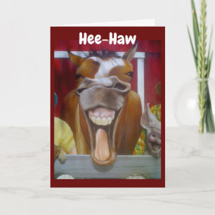 **40e BIRTHDAY** COMEDIAN DONKEY SENDS WISHES Kaart