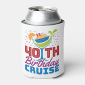 40e Birthday Cruise Blikjeskoeler (Blikje Voorkant)