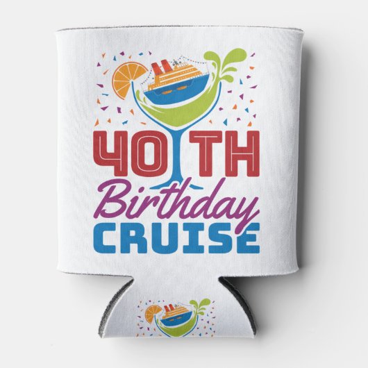 40e Birthday Cruise Blikjeskoeler (Voorkant)