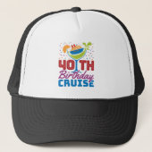 40e Birthday Cruise Trucker Pet (Voorkant)