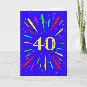 40e 'Birthday Explosion'-Kaart Kaart