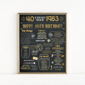 40e 'Birthday Flashback'-Poster Poster