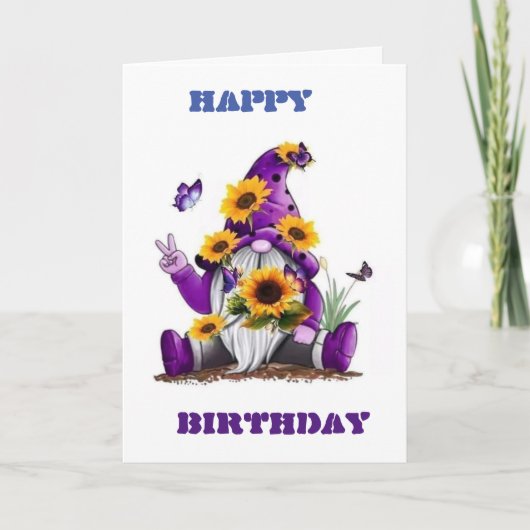 **40e BIRTHDAY** MAG NIET ZORGEN VOOR "HAPPY" Kaart (Voorkant)