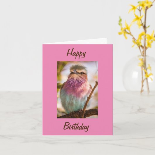 **40e BIRTHDAY** UIT EEN KOOLVOGELS Kaart (Gele Bloem)