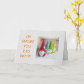 **40e BIRTHDAY** van VERWARMDE GNOMEN! Kaart (Gele Bloem)