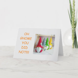 **40e BIRTHDAY** van VERWARMDE GNOMEN! Kaart