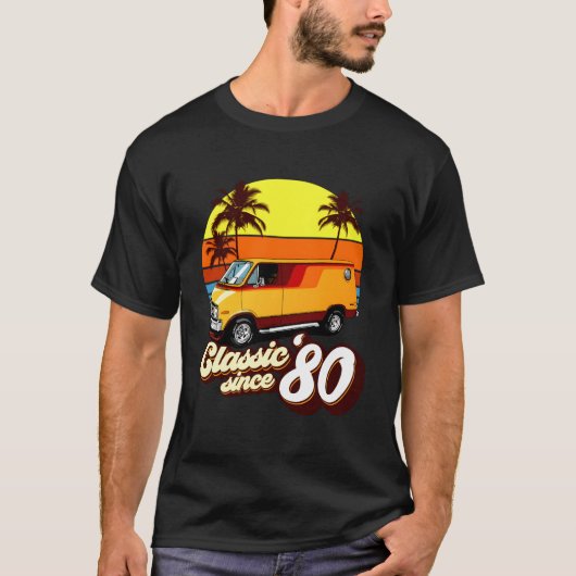 40e boogiebus sinds 1980 t-shirt (Voorkant)