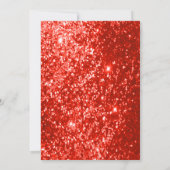 40e Bright Red Glitter Jubileumontwerp Kaart (Achterkant)
