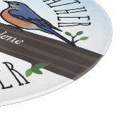 40e bruiloft Jubileum, Bluebirds of a Feather Snijplank (Hoek)