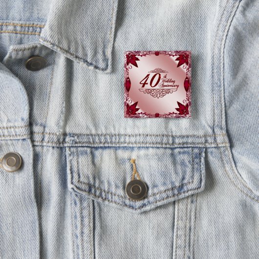 40e bruiloft Jubileum Button (In situ)