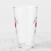 40e bruiloft Jubileum Gift Personalized Glas (Rechts)