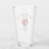40e bruiloft Jubileum Gift Personalized Glas (Achterkant)