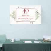 40e bruiloft jubileum groenvoorziening welkom spandoek (Beurs)