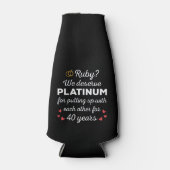 40e bruiloft Jubileum I - Ruby Funny Paar Flesjeskoeler (Voorkant)