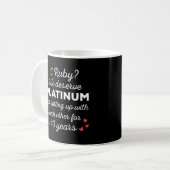 40e bruiloft Jubileum I - Ruby Funny Paar Koffiemok (Voorkant links)