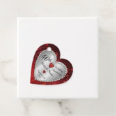 40e bruiloft Jubileum Ruby Diamonds Bedankjes Labels (In situ)