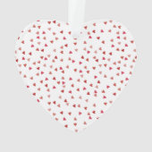 40e bruiloft Jubileum Ruby Hearts Ornament (achterkant)