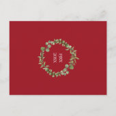 40e bruiloft Jubileum Ruby Save the Date Aankondigingskaart (Achterkant)