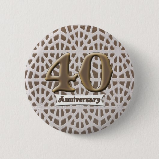 40e Button Jubileum bruiloft (Voorkant)