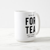 40e cadeau voor de geboorte Funny Tea Mok voor Tea (Voorkant rechts)