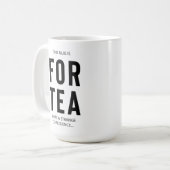 40e cadeau voor de geboorte Funny Tea Mok voor Tea (Voorkant links)