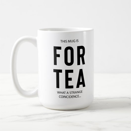 40e cadeau voor de geboorte Funny Tea Mok voor Tea (Links)