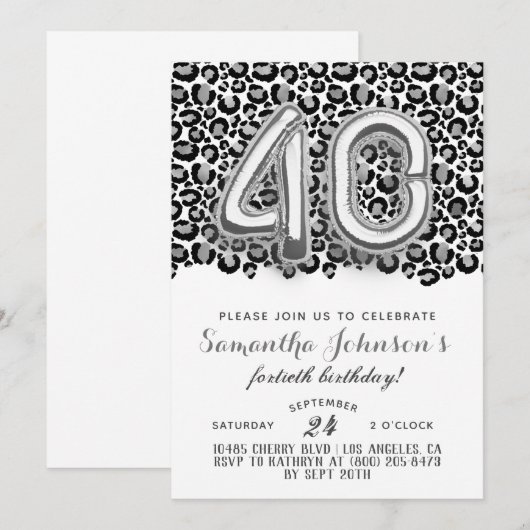 40e dag van de uitnodiging van de heer Fabulous Gl (Voorkant / Achterkant)