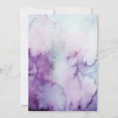 40e en Fabulous Birthday Party Paars 40e uitnodigi Kaart (Achterkant)