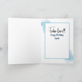 40e fantastische etnische vrouw Cartoon wijnverjaa Kaart (Binnen)