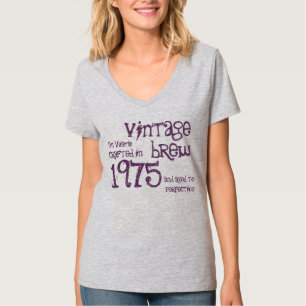 40e geboorte-cadeau 1975 of een  jaartal Brew 4 T-shirt