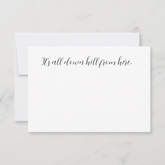 40e geboortedag (Achterkant)