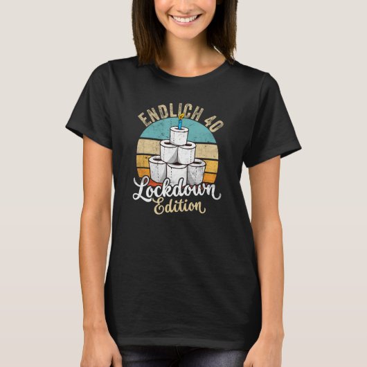 40e geboortedag-einde 40-vergrendeling t-shirt (Voorkant)