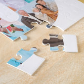 40e geboortedag nummer 40 Aangepast fotocollage Legpuzzel (Zijkant)