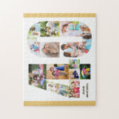 40e geboortedag nummer 40 Aangepast fotocollage Legpuzzel (Verticaal)