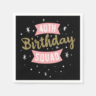 40e geboortedag servet