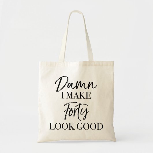 40e geboortedag tote bag (Voorkant)