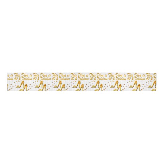 40E GOLD SHOES GROSGRAIN LINT (Voorkant)