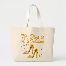 40E GOLD SHOES GROTE TOTE BAG