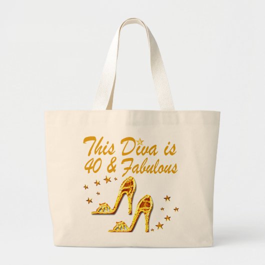 40E GOLD SHOES GROTE TOTE BAG (Voorkant)