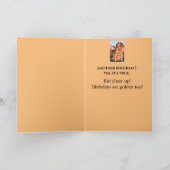 40e Golden Birthday Schattige Retriever Kaart (Binnen)