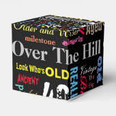 40e Happy Birthday in een graffiti-stijl Bedankdoosjes (Achterkant)