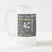 40e Happy Birthday in een graffiti-stijl Matglas Bierpul (Links)