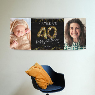 40e Happy Birthday Photo Banner