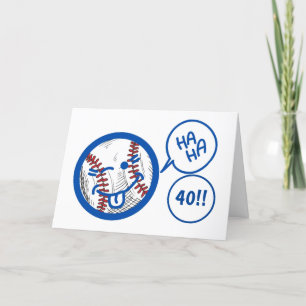 "40e" HONKBAL HUMOR EN EEN BEETJE VERJAARDAG HUMOR Kaart