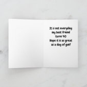 **40e HUMOR voor GOLFER** Kaart (Binnen)